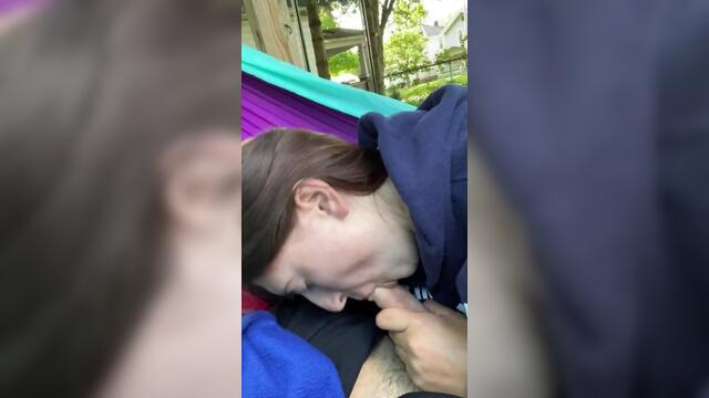 afternoon nap/blowjob in the Hammock